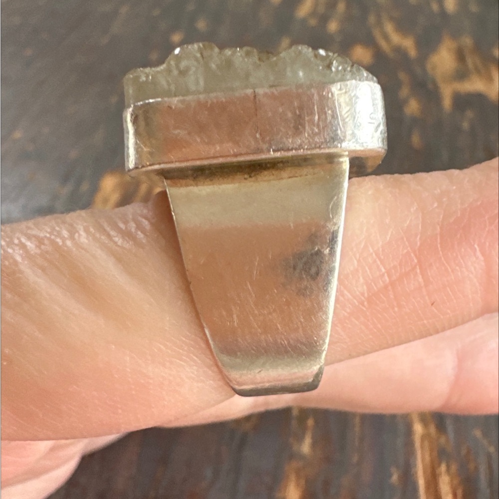 Sterling Silver Geode Ring - Picture 4 of 6